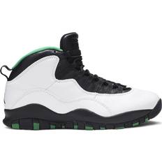 Nike Air Jordan 10 Shoes Nike Air Jordan 10 Retro Seattle M - White/Black/Kelly Green/Yellow Gold