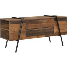 Iron Benches Abbey Oak Effect TV Bench 120x58cm 1.01pcs