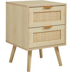Lloyd Pascal Light Rattan 2 Bedside Table
