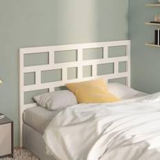 White Headboards vidaXL white, 126 Pine Bed Headboard