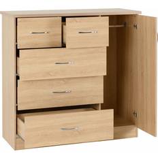 Nevada 5 SECONIQUE Nevada 5 Drawer Low Wardrobe