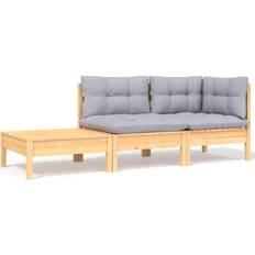 Furu Loungeset vidaXL dynor 3 Loungeset