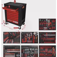 Ks tool KS Tools PERFORMANCE PLUS workshop trolley with P15, with 397 for 7 drawers