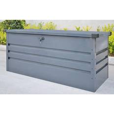 Detalles Interiores Home Deluxe Metal Megabox XL 56 x 126 x 62 cm 400l Antracita Caja de almacenamiento