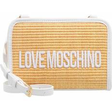 Love Moschino Rattan Faux Leather Crossbody Bag