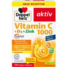 Vitamin c 1000 Doppelherz aktiv Vitamin C + D3 + Zink 1000