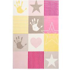 Pink Rugs OBSESSION My Stars Pink Purple White Rectangle 120 x 170 cm