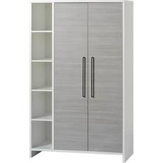 Schardt Armoire Bébé 2 Portes Bois Eco Silber L 113 x H 181 x P 53 cm