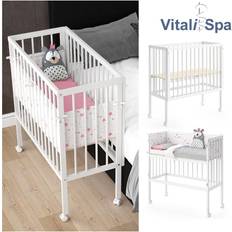 Beistellkrippen Beistellbett SOPHIE Weiß Babybett Stillbett Stubenbett Nestchen Boxspringbett 2