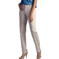 Lee Byxor Lee Women's Relaxed Fit Straight-Leg Pants, T/Large, White
