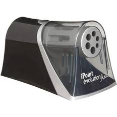 Plata Accesorios de pluma Westcott Electric iPoint Evolution Axis Heavy Duty Pencil Sharpener Black/Silver