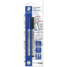 Textilstifte Staedtler Lumocolor School non perm F blau/schwarz