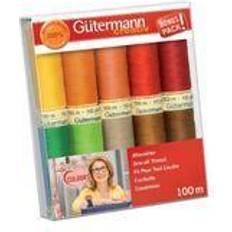 Sytråd set Gutermann 734008-1 gängset sy-alla 100 m x 10 rullar, flerfärgad