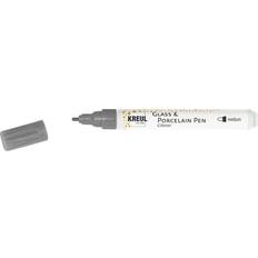 Penne per Vetro e Porcellana Kreul Penna Vetro Porcellana Glitter Medium Antracite