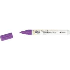 Penne per Vetro e Porcellana Kreul Penna Vetro Porcellana Glitter Medium Viola