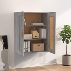 vidaXL Wandkast 69,5 x 32,5 x 90 cm Grijs