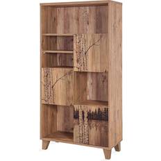 Hanah Home Reol Marina Flora 754 Brun Bogreoler Bogreol