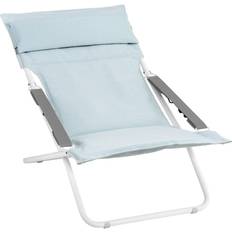 Lafuma Mobilier de Jardin et d'Extérieur Lafuma BAYANNE Deck Chair (Transabed) Kaolin/Celadon (Blue)