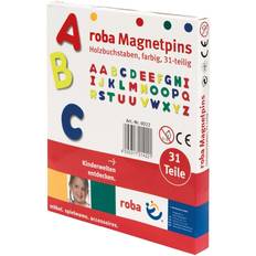 Trælegetøj Magnetiske symboler Roba Træ Magnetiske Bogstaver 31 Stykker