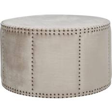 Silver Stools Safavieh Sherri Nailhead Pouffe