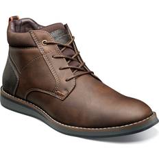 Synthetic Leather Chukka Boots Nunn Bush Men's Dc Circuit Plain Toe Lace-up Boots - Brown