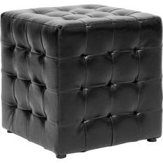 Baxton Studio Set of 2 Siskal Modern Cube Pouffe