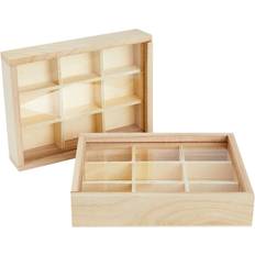 Bright Creations Small Unfinished Wood with Lid Storage Box