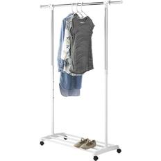 Whitmor White Chrome Adjustable Clothes Rack
