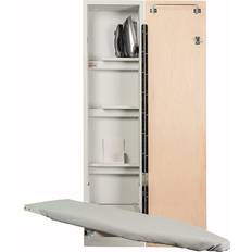 Gray Ironing Boards Iron-A-Way 46 Inch Built In Swiveling Ironing Board and Cabinet