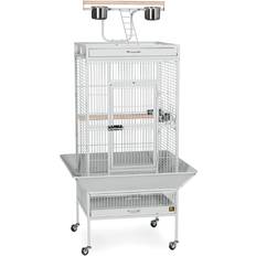 Prevue Wrought Iron Parrot Bird Cage 24x20x60in Pewter