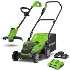 2.0 Ah Batteridrivna gräsklippare Greenworks GWGD24X2LM36LT2 (2x2.0Ah) Batteridriven gräsklippare