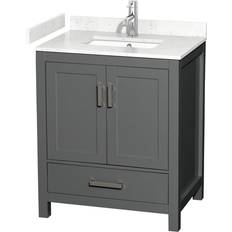 Bathroom Furnitures Wyndham Collection Sheffield H Single Bath Vanity Carrara Cultured