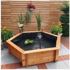 Promex Raised Hexagon Garden Solar Pond