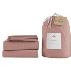 Bamboo Bedspreads Bamboo & French Linen Complete Bedspread Pink