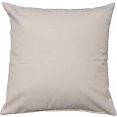 Homescapes Cream Linen Look Cream Cushion Cover Black, White