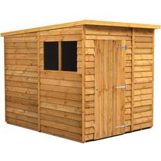 Outbuildings power Sheds 6 8ft Pent Overlap Dip Treated (Building Area )