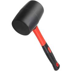 Ounce Mallet with Fiberglass Handle Red Rubber Hammer