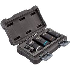 Klein tools socket set Klein Tools 66050E 5-Piece 12-Point 2-in-1 Metric Impact Head Socket Wrench