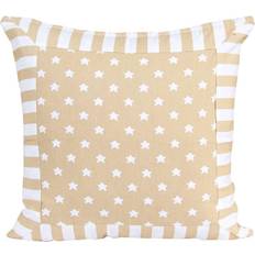 Homescapes Stars Cushion Cover Beige, Natural (60x60cm)
