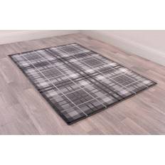 Lord of Rugs Tartan Highland Check Grey, Red cm