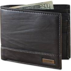 Guess Wallets Guess Men's Leather Passcase Wallet - Black/White