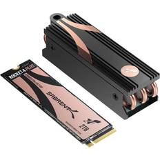 Sabrent M.2 NVMe SSD 2TB Gen 4 mit Kühlkörper, Internes Solid State 7100 MB/s Lesen, PCIe 4.0 intern Festplatte Für Gamer, kompatibel mit Playtation 5, PS5 Konsole, PCs, NUCs Laptops und desktops