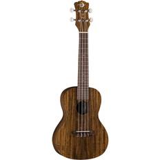 Luna Flamed Acacia Concert Ukulele, Satin Natural