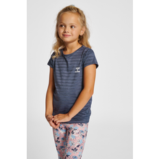 Hummel Stribet T-shirt HmlSUTKIN Blå Pige