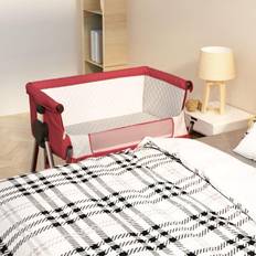 Rouge Lits bébé vidaXL Lit Pour Bébé Avec Matelas Réglable