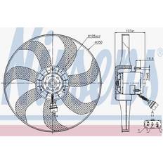 CPU Air Coolers Nissens Fan Radiator 85725