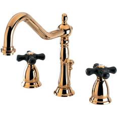 Kingston Brass KS1992PKX 8 in Widespread Bathroom Faucet Polished Br Polished Brass