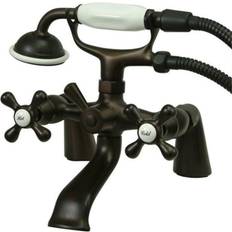 Kingston Brass Victoria 6 Deck Mount Tub Shower Faucet Marrón