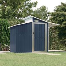 Uthus vidaXL Garden Shed Anthracite Galvanised Steel