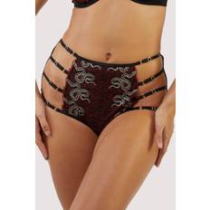 Red Knickers Playful Promises Snake Embroidered High Waisted Brief